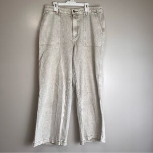 Universal Thread Light Oatmeal Wide-Leg High Rise Jeans Size 10/30R, EUC